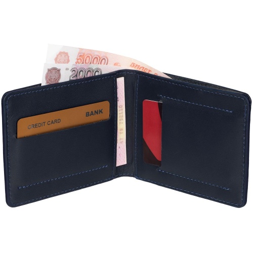 Портмоне Remini, темно-синее фото 9 Портмоне Remini, темно-синее фото 9