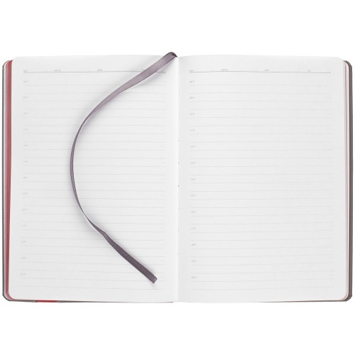 Ежедневник Rubikon, недатированный серо-красный фото 8 Ежедневник Rubikon, недатированный серо-красный фото 8