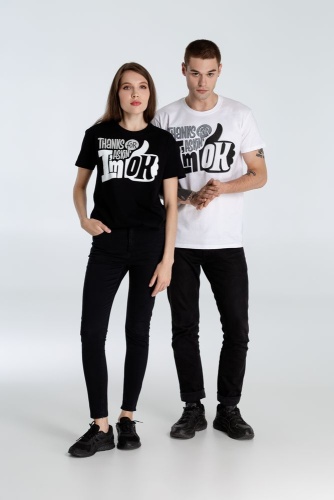 Футболка I'm OK, черная фото 9