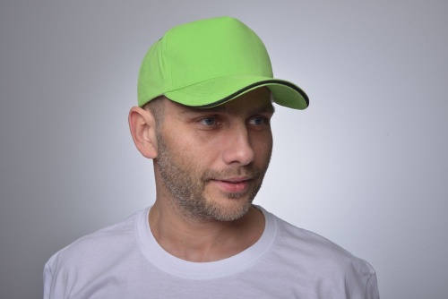 Бейсболка Unit Сlassic, оранжевая с черным кантом фото 6 Бейсболка Unit Сlassic, оранжевая с черным кантом фото 6