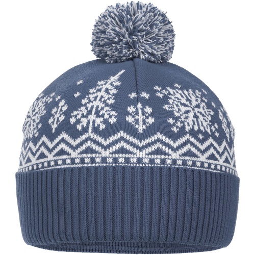 Шапка Elnik, серая с молочно-белым фото 3