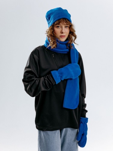 Шарф Fleecy, ярко-синий фото 3