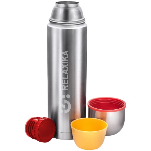 Термос Relaxika Duo 1200, стальной фото 6