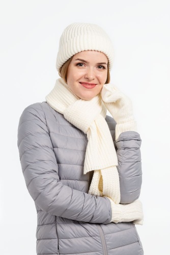 Шарф Nordkapp, белый (молочный) фото 3