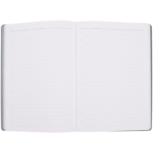 Ежедневник Flexpen Shall, недатированный, серый фото 4