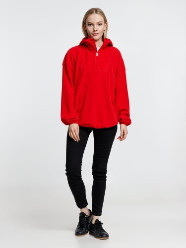 Анорак флисовый унисекс Fliska, красный фото 4