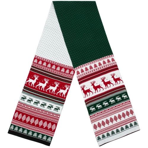 Шарф Mirakler, красный с зеленым фото 3