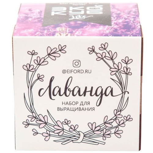 Набор для выращивания «Экокуб Lite», лаванда фото 4 Набор для выращивания «Экокуб Lite», лаванда фото 4