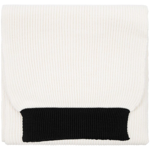 Шарф Snappy, белый с черным Шарф Snappy, белый с черным