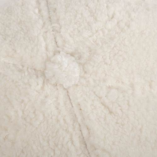 Бейсболка Oblako, утепленная, молочно-белая фото 3