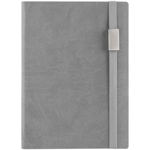 Ежедневник Vivian Metal, недатированный, серый фото 3