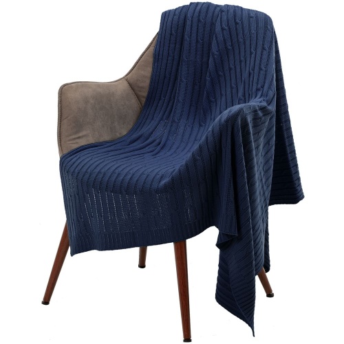 Плед Remit, темно-синий (сапфир) фото 6