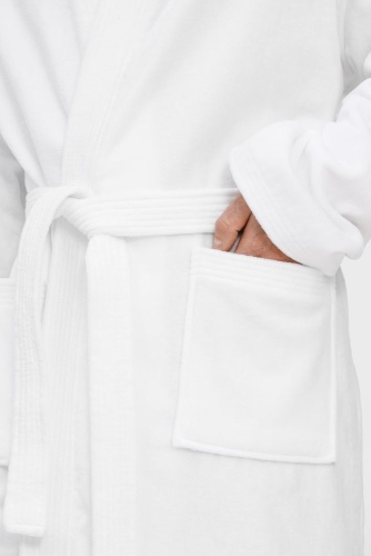 Халат махровый Aeris, белый фото 8 Халат махровый Aeris, белый фото 8