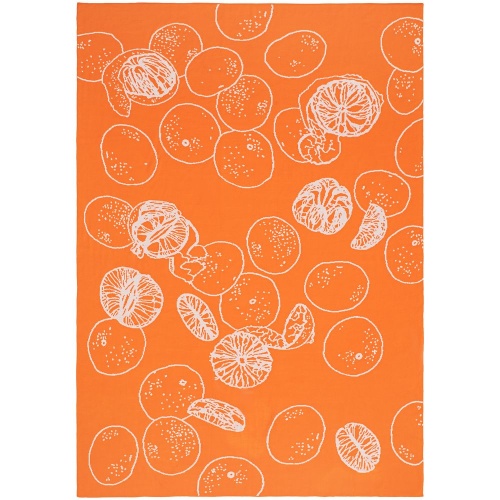 Плед Citrion, оранжево-белый фото 2 Плед Citrion, оранжево-белый фото 2