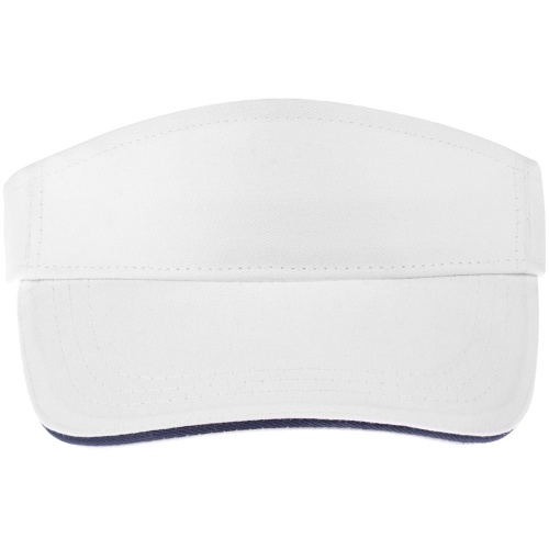 Козырек Active, белый с темно-синим кантом фото 3 Козырек Active, белый с темно-синим кантом фото 3