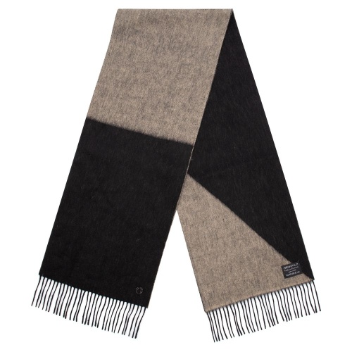 Шарф Charming, черный с бежевым Шарф Charming, черный с бежевым