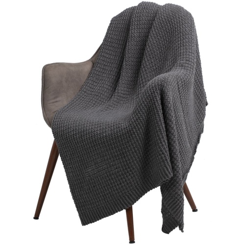 Плед Lattice, серый меланж фото 3