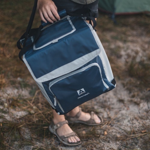 Термосумка с люком «Арктика», M, синяя фото 7 Термосумка с люком «Арктика», M, синяя фото 7