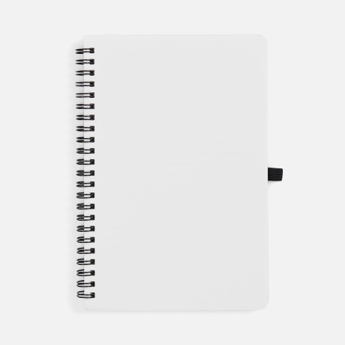 Блокнот на пружине Stone Line, белый фото 2 Блокнот на пружине Stone Line, белый фото 2