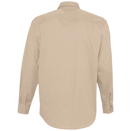 Рубашка мужская с длинным рукавом Bel Air, бежевая фото 3 Рубашка мужская с длинным рукавом Bel Air, бежевая фото 3