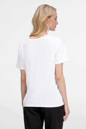 Футболка унисекс Senti, белая фото 4