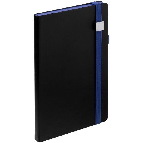 Ежедневник Ton Metal, недатированный, черный с синим фото 4