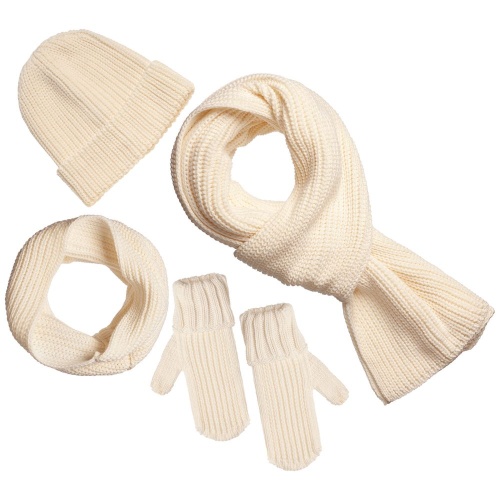 Шапка Nordkyn, молочно-белая фото 3