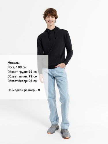 Худи унисекс Westray, черное фото 6 Худи унисекс Westray, черное фото 6