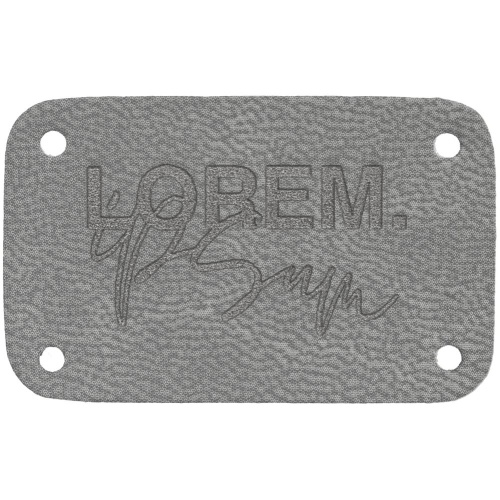 Лейбл Latte, S, серый фото 3