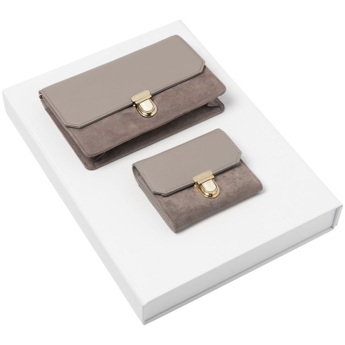 Набор Montmartre: сумка и кошелек, бежевый Набор Montmartre: сумка и кошелек, бежевый