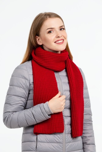 Шарф Nordkapp, глубокий красный фото 3