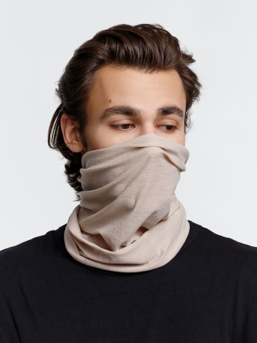 Многофункциональная бандана Dekko, бежевая фото 3 Многофункциональная бандана Dekko, бежевая фото 3