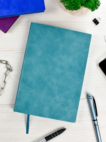 Ежедневник Martos, недатированный, бирюзовый фото 3