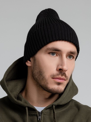 Шапка Stout, черная фото 7 Шапка Stout, черная фото 7