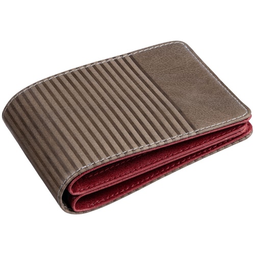Портмоне inCase, серое с бордовым Портмоне inCase, серое с бордовым