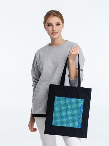 Холщовая сумка Big Data, черная фото 5 Холщовая сумка Big Data, черная фото 5