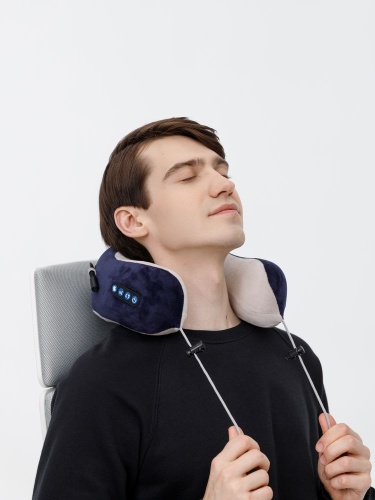 Дорожная подушка-массажер inRelax, синяя фото 8 Дорожная подушка-массажер inRelax, синяя фото 8