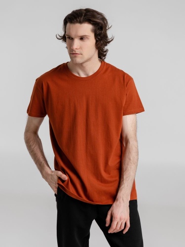 Футболка Imperial 190, коричневая (терракотовая) фото 5