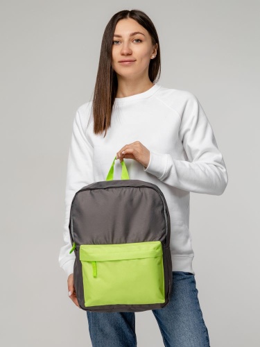 Рюкзак Sensa, серый с салатовым фото 7 Рюкзак Sensa, серый с салатовым фото 7