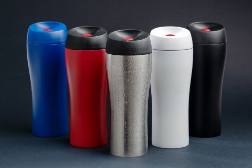 Термостакан Solingen, вакуумный, герметичный, красный фото 9 Термостакан Solingen, вакуумный, герметичный, красный фото 9