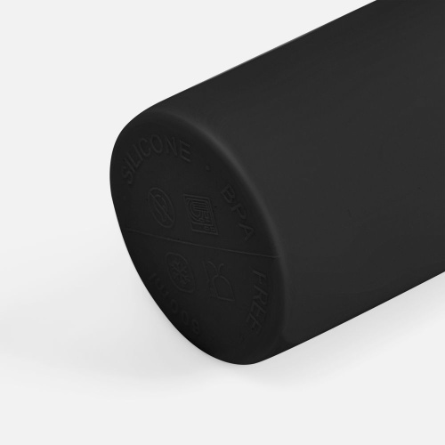 Складная бутылка для воды Langfossen, черная фото 3