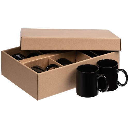 Набор из 6 кружек Promo, черный фото 3 Набор из 6 кружек Promo, черный фото 3