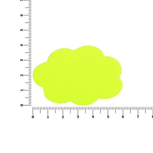 Наклейка тканевая Lunga Calum, L, желтый неон фото 2