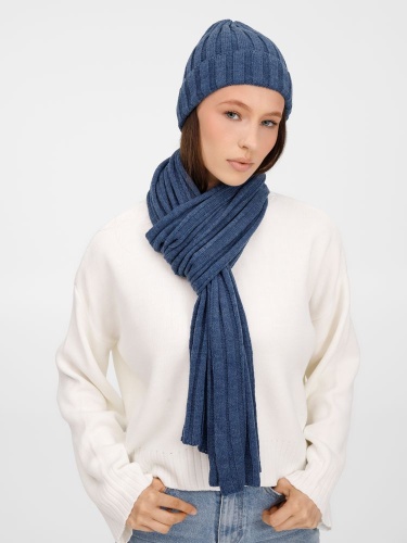 Шапка Metelitsa, синий меланж (джинс) фото 3 Шапка Metelitsa, синий меланж (джинс) фото 3