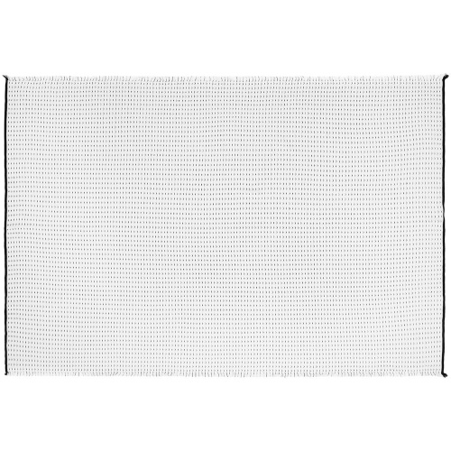 Плед Fringy, белый с черным фото 5