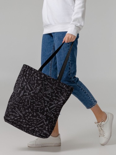 Сумка для покупок «Примерная», черная фото 9