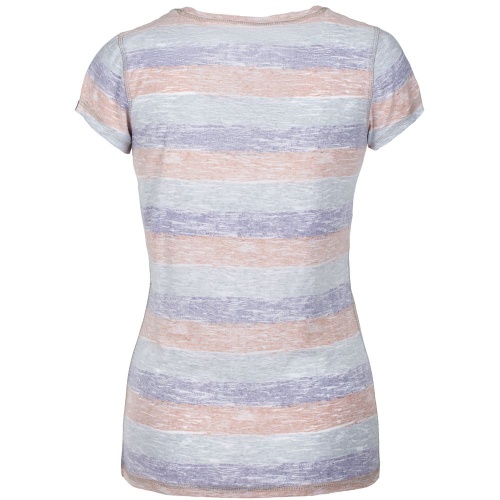 Футболка женская «Амазонка» двусторонняя, оранжевая с фиолетовым фото 3