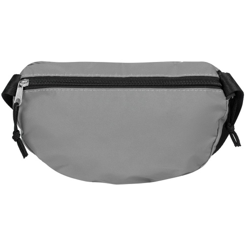 Поясная сумка Manifest из светоотражающей ткани, серая фото 5 Поясная сумка Manifest из светоотражающей ткани, серая фото 5