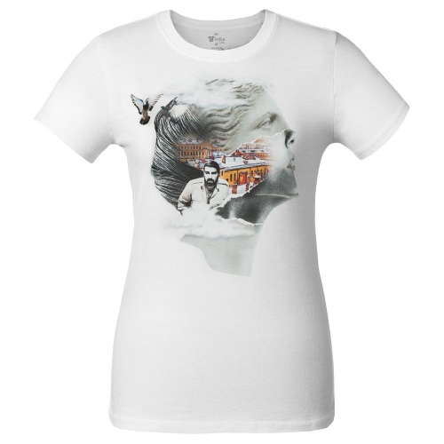 Футболка женская «Подруга Питер», белая фото 3 Футболка женская «Подруга Питер», белая фото 3