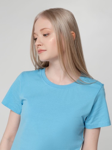Футболка женская T-bolka Lady, голубая фото 9